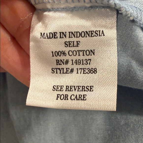 Ooberswank Button-Down A-Line Skirt With Fringe Detail Cowgirl Western Size L - Picture 6 of 9